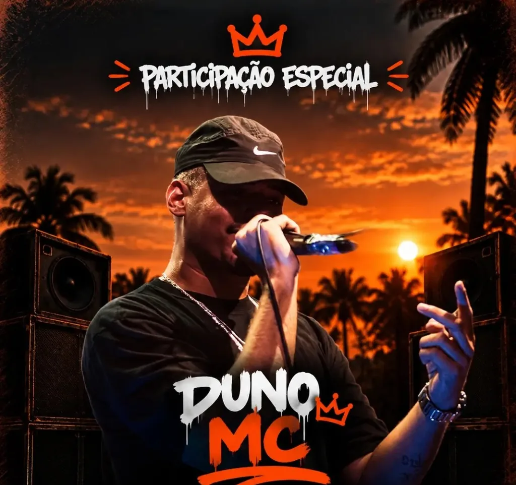 Cartaz da abertura da sede: participação especial de Duno MC