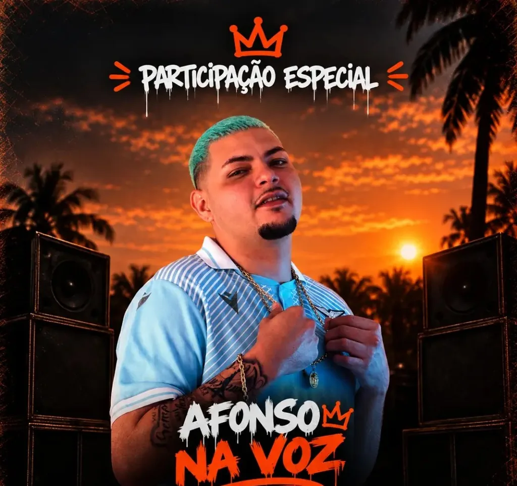 Cartaz da abertura da sede: participação especial de Afonso Na Voz